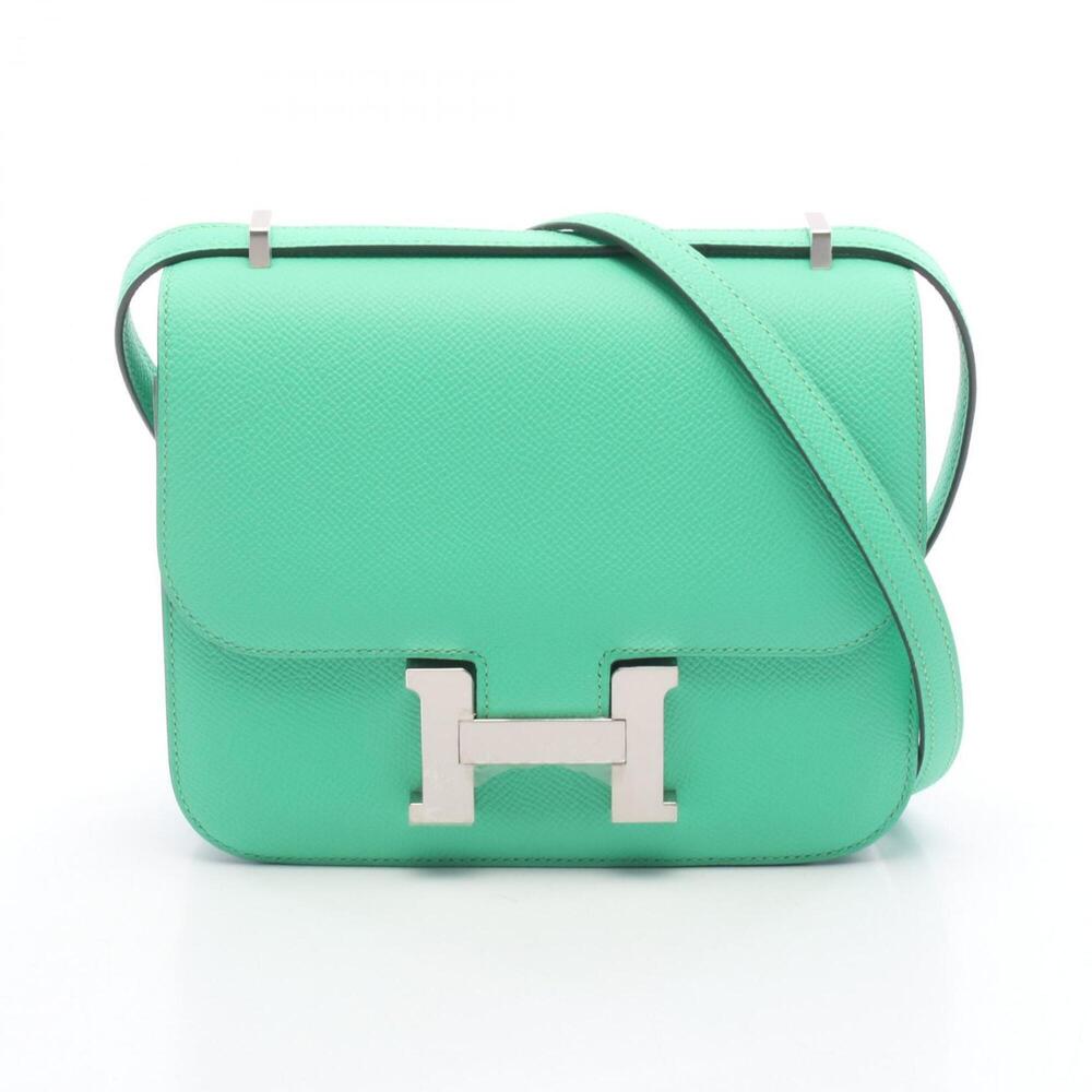 Hermes Constance 3 Mini Vert Comic Shoulder Bag/Handbag, Veau Epsom Leather, ...